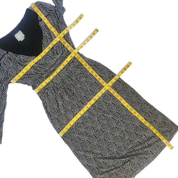 MAEVE ANTHROPOLOGIE "Galena" Art Deco Faux Wrap Dress - Size Small - Picture 14 of 17